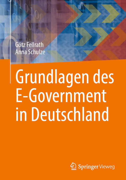 Book cover of Grundlagen des E-Government in Deutschland (2024)