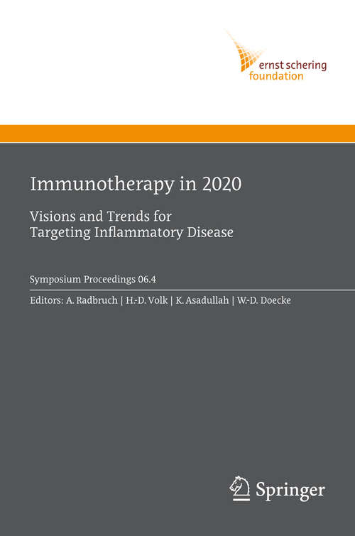 Book cover of Immunotherapy in 2020