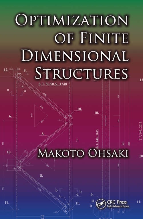 Book cover of Optimization of Finite Dimensional Structures (1)