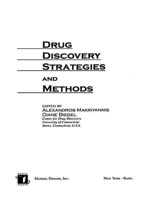 Book cover of Drug Discovery Strategies and Methods