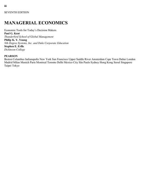 Book cover of Managerial Economics (Seventh Edition)
