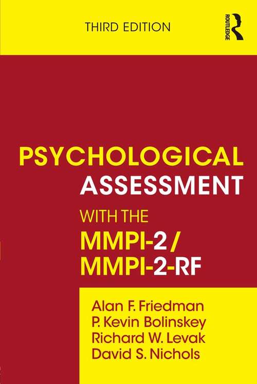 Book cover of Psychological Assessment with the MMPI-2 / MMPI-2-RF (3)