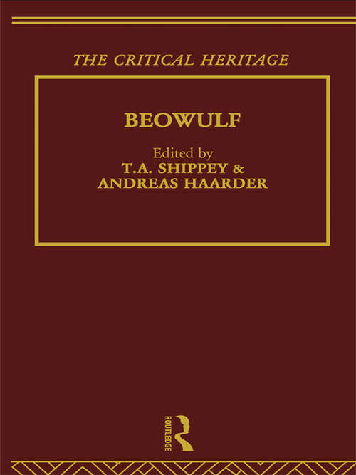 Book cover of Beowulf: The Critical Heritage (Critical Heritage Ser.)