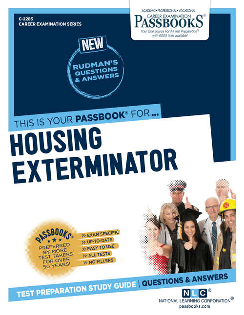 Book cover of Housing Exterminator: Passbooks Study Guide (Career Examination Series)
