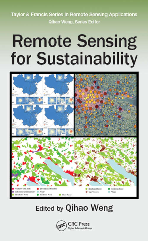 Book cover of Remote Sensing for Sustainability (Remote Sensing Applications Series)