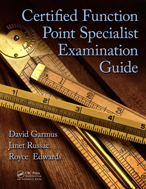 Book cover of Certified Function Point Specialist Examination Guide