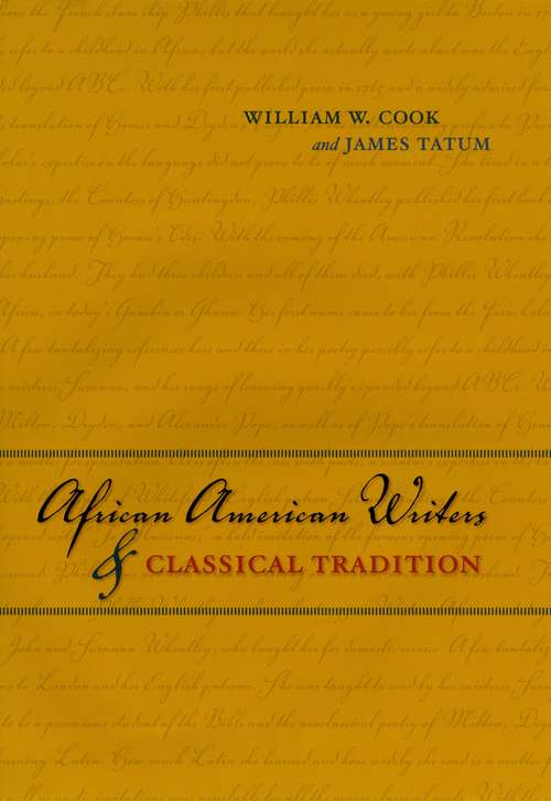 Book cover of African American Writers & Classical Tradition