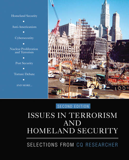 Book cover of Issues in Terrorism and Homeland Security: Selections From CQ Researcher