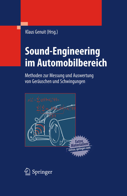 Book cover of Sound-Engineering im Automobilbereich