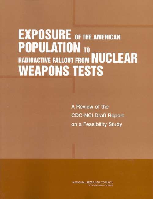 Book cover of Exposure Of The American Population To Radioactive Fallout From Nuclear Weapons Tests