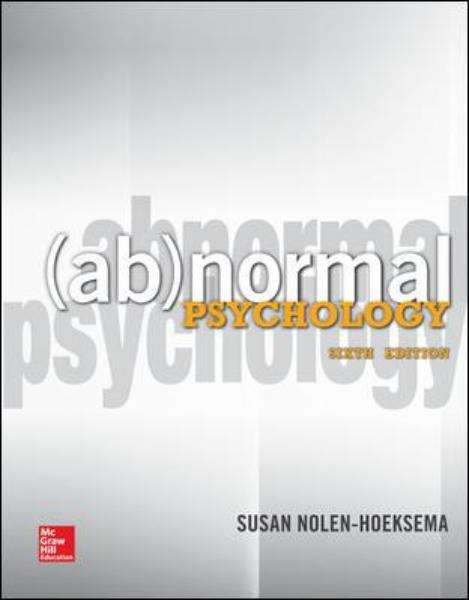 Book cover of Abnormal Psychology (6th Edition)