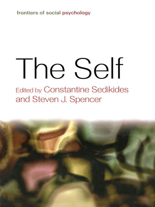 Book cover of The Self: Fundamental Theory And Research (Frontiers of Social Psychology)