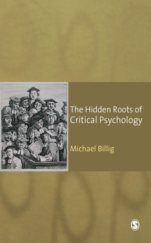 Book cover of The Hidden Roots of Critical Psychology: Understanding the Impact of Locke, Shaftesbury and Reid