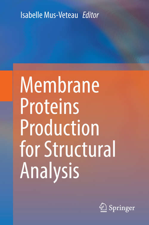 Book cover of Membrane Proteins Production for Structural Analysis