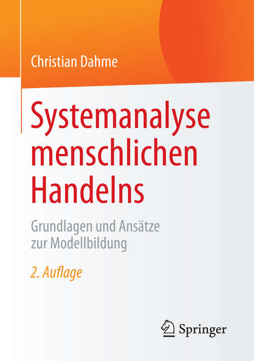 Book cover of Systemanalyse menschlichen Handelns