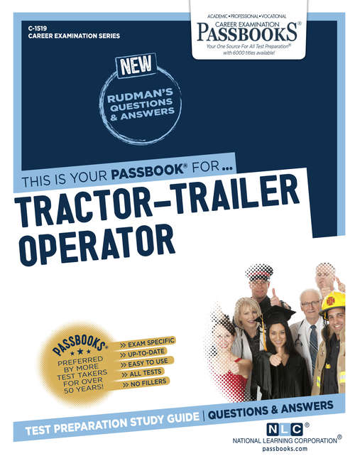 Book cover of Tractor-Trailer Operator: Passbooks Study Guide (Career Examination Series)