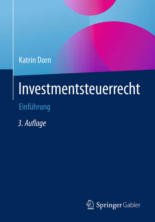 Book cover of Investmentsteuerrecht: Einführung