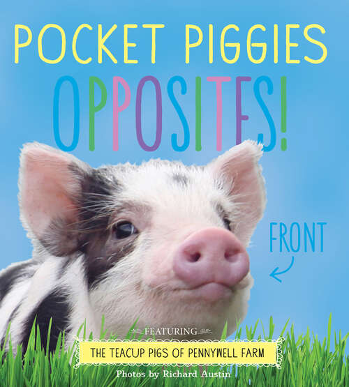 Book cover of Pocket Piggies Opposites!: Featuring the Teacup Pigs of Pennywell Farm