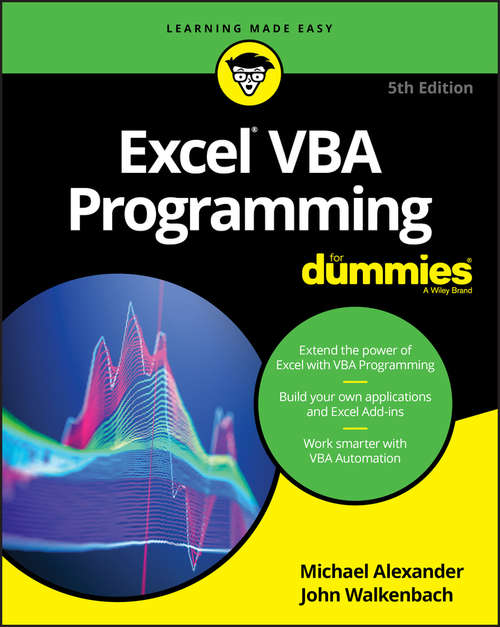 Book cover of Excel VBA Programming For Dummies