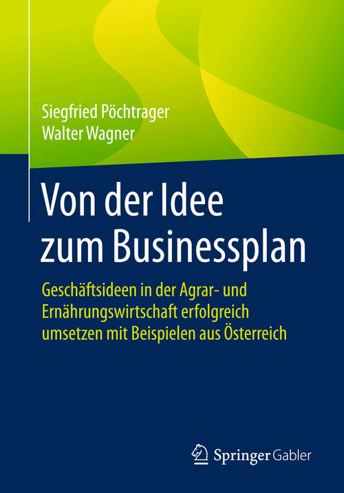 Book cover of Von der Idee zum Businessplan