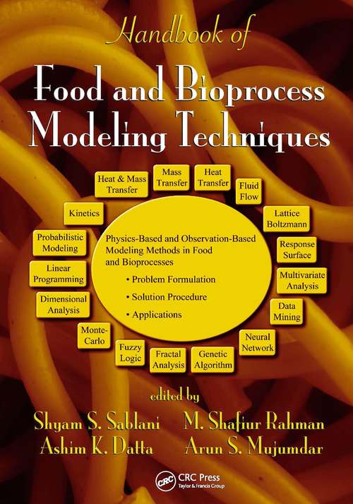 Book cover of Handbook of Food and Bioprocess Modeling Techniques