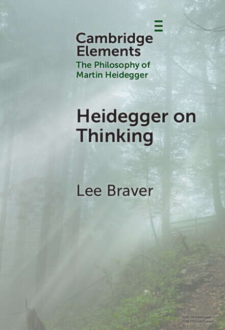 Book cover of Heidegger on Thinking (Elements in the Philosophy of Martin Heidegger)