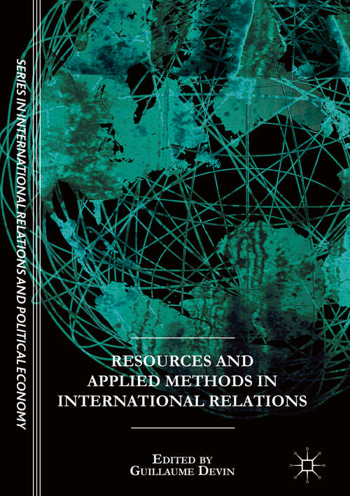 Book cover of Resources and Applied Methods in International Relations