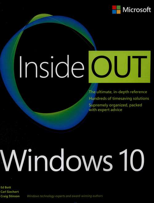 Book cover of Windows 10 Inside Out