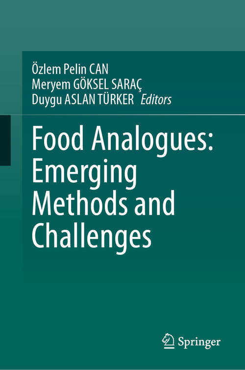 Book cover of Food Analogues: Emerging Methods and Challenges