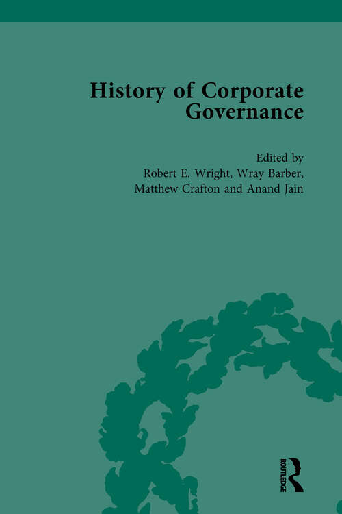 Book cover of The History of Corporate Governance Vol 6: The Importance of Stakeholder Activism