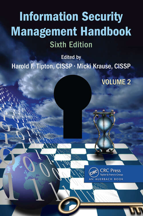 Book cover of Information Security Management Handbook, Volume 2