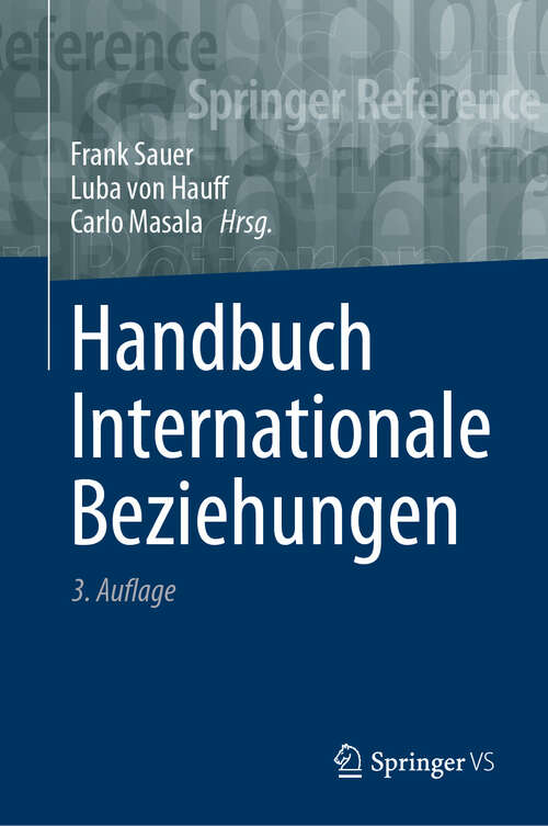 Book cover of Handbuch Internationale Beziehungen (3. Aufl. 2024)