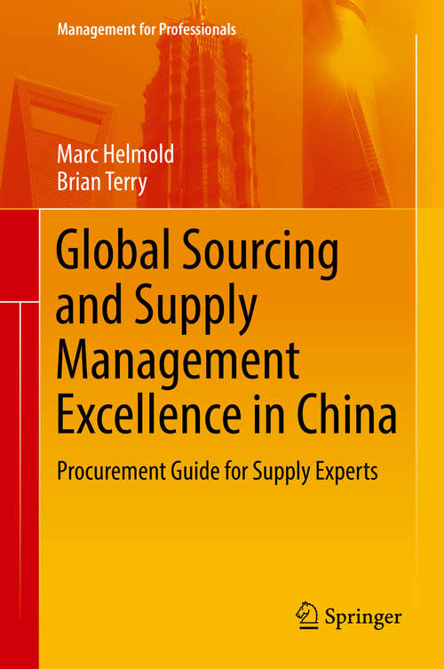 Book cover of Global Sourcing and Supply Management Excellence in China