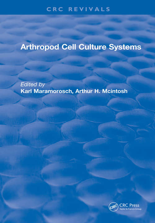 Book cover of Arthropod Cell Culture Systems