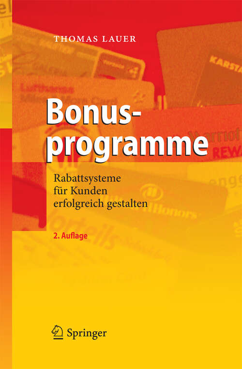 Book cover of Bonusprogramme: Rabattsysteme für Kunden erfolgreich gestalten