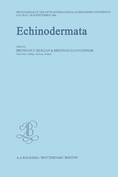 Book cover of Echinodermata