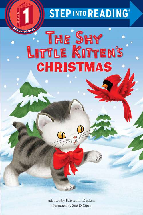 Book cover of The Shy Little Kitten's Christmas (Step into Reading)