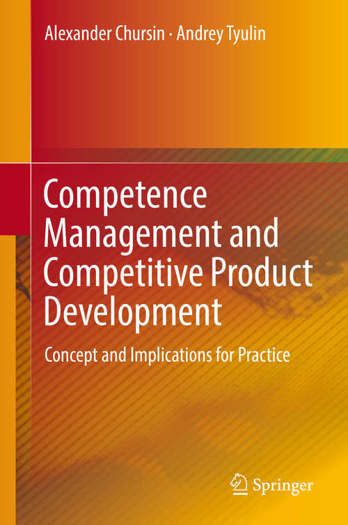 Book cover of Competence Management and Competitive Product Development: Concept And Implications For Practice