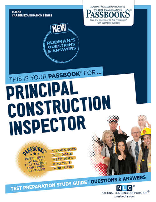 Book cover of Principal Construction Inspector: Passbooks Study Guide (Career Examination Series)