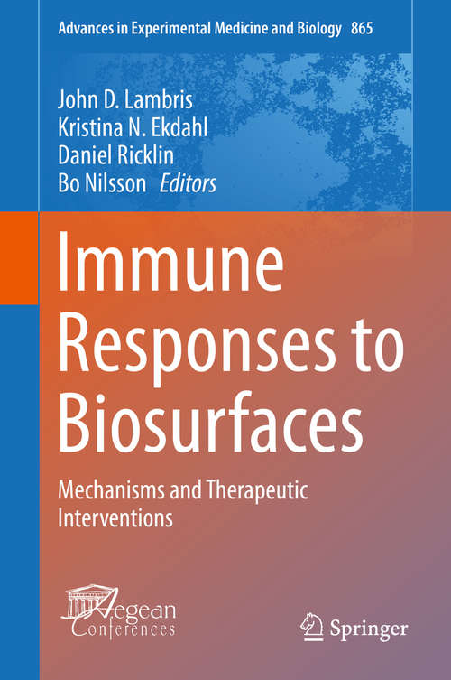 Book cover of Immune Responses to Biosurfaces