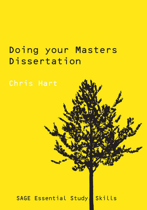 Book cover of Doing Your Masters Dissertation (SAGE Study Skills Series)