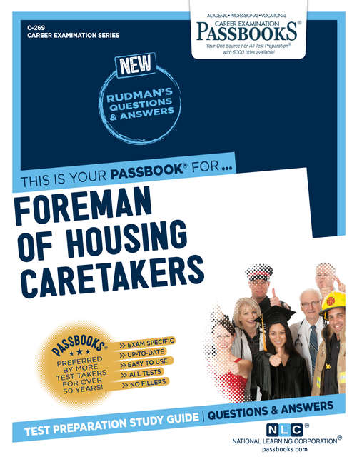 Book cover of Foreman of Housing Caretakers: Passbooks Study Guide (Career Examination Series)