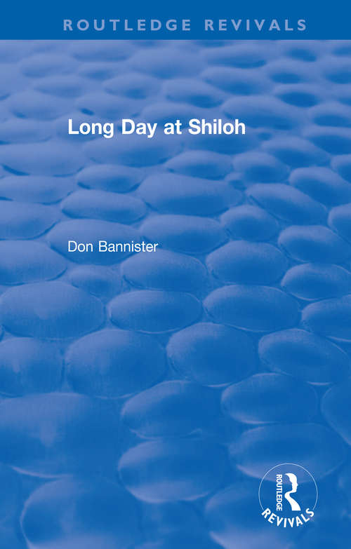 Book cover of Long Day at Shiloh (Routledge Revivals)