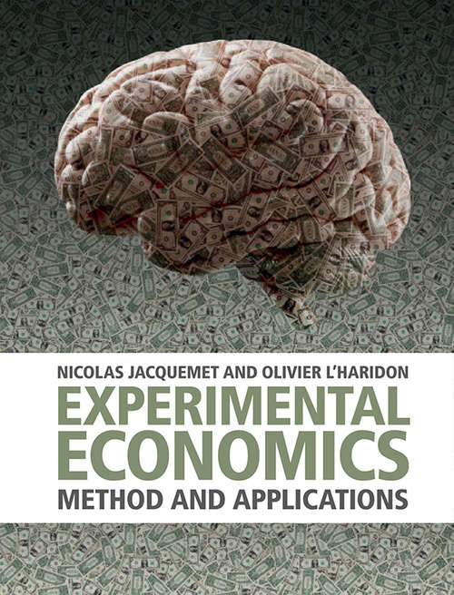 Book cover of Experimental Economics: Method and Applications