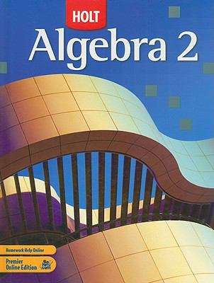 Book cover of Holt Algebra 2