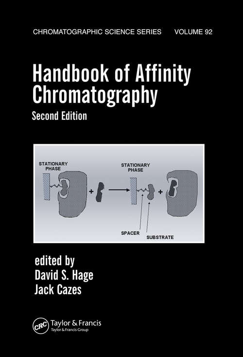 Book cover of Handbook of Affinity Chromatography (Chromatographic Science Series)