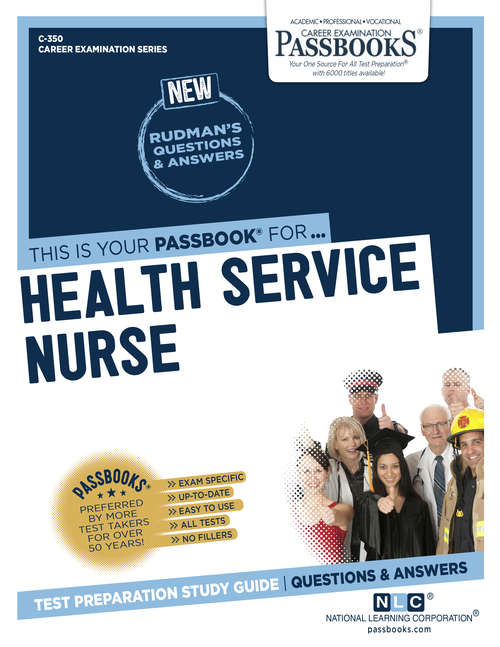 Book cover of Health Service Nurse: Passbooks Study Guide (Career Examination Series)