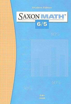 Book cover of Saxon Math 6/5