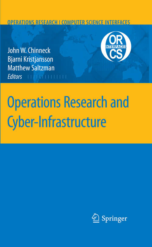 Book cover of Operations Research and Cyber-Infrastructure