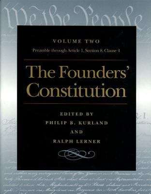 Book cover of The Founders' Constitution Volume One Major Themes